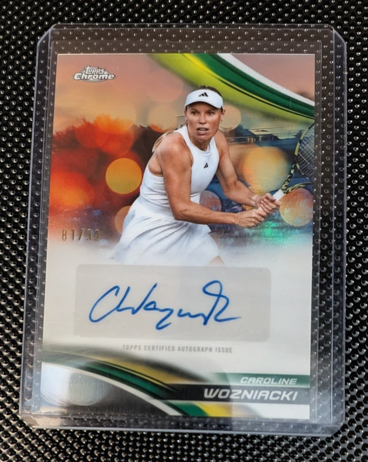 2025 Topps Chrome Tennis CAROLINE WOZNIACKI Refractor AUTO /99 #CA-CWI