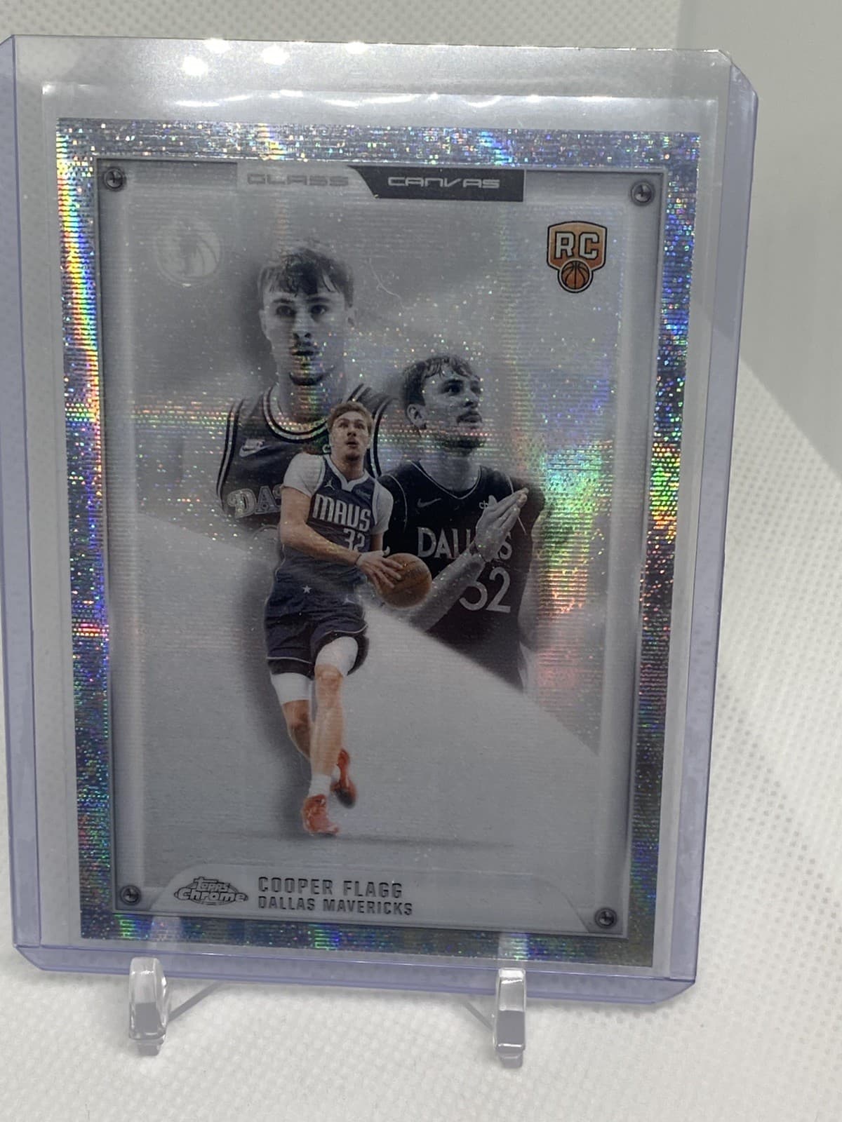 2025-2026 Topps Chrome — Cooper Flagg Glass Canvas HIT!! #GC-23 Rookie Mavericks