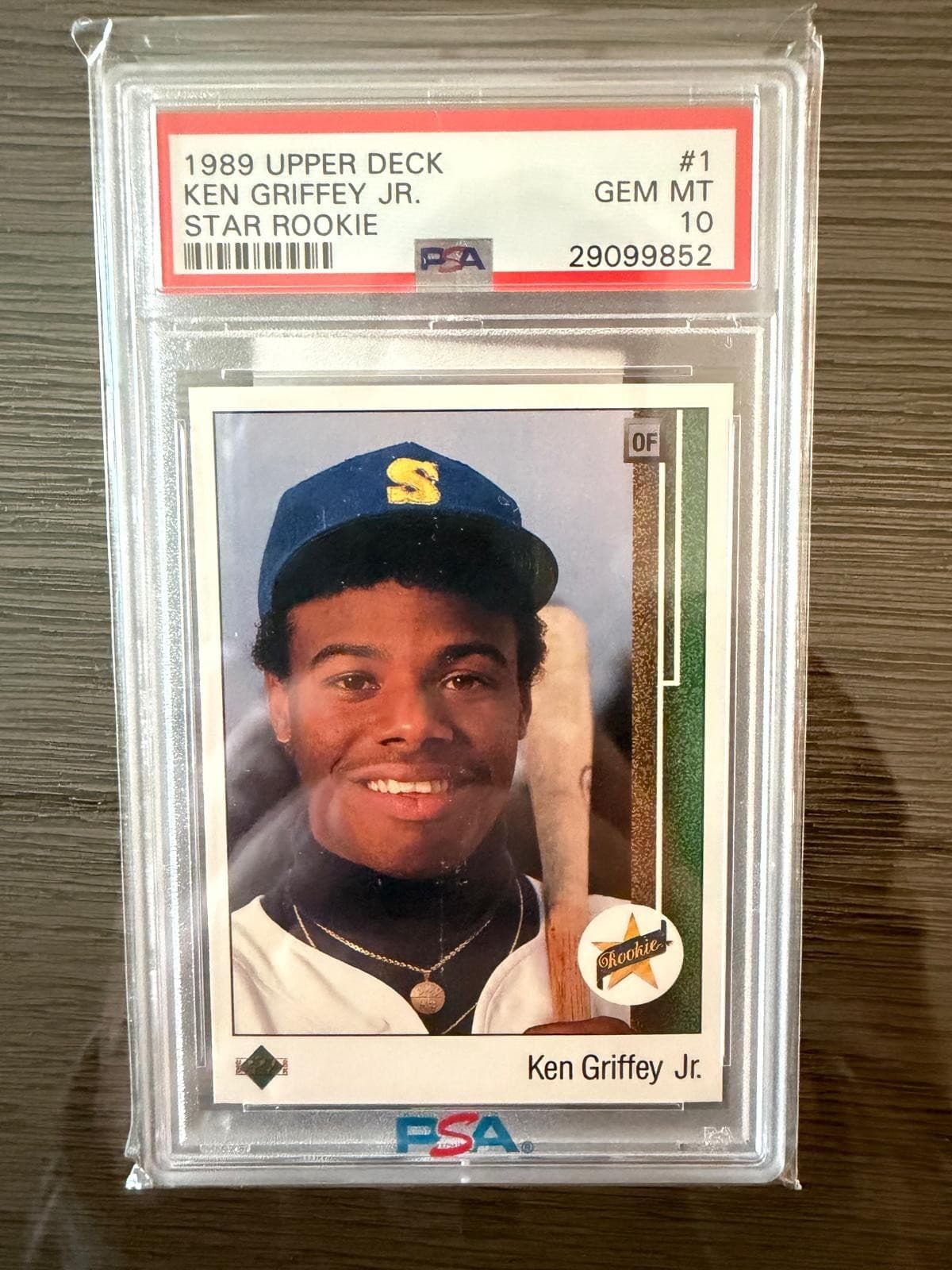 1989 UPPER DECK #1 KEN GRIFFEY JR. STAR ROOKIE PSA 10