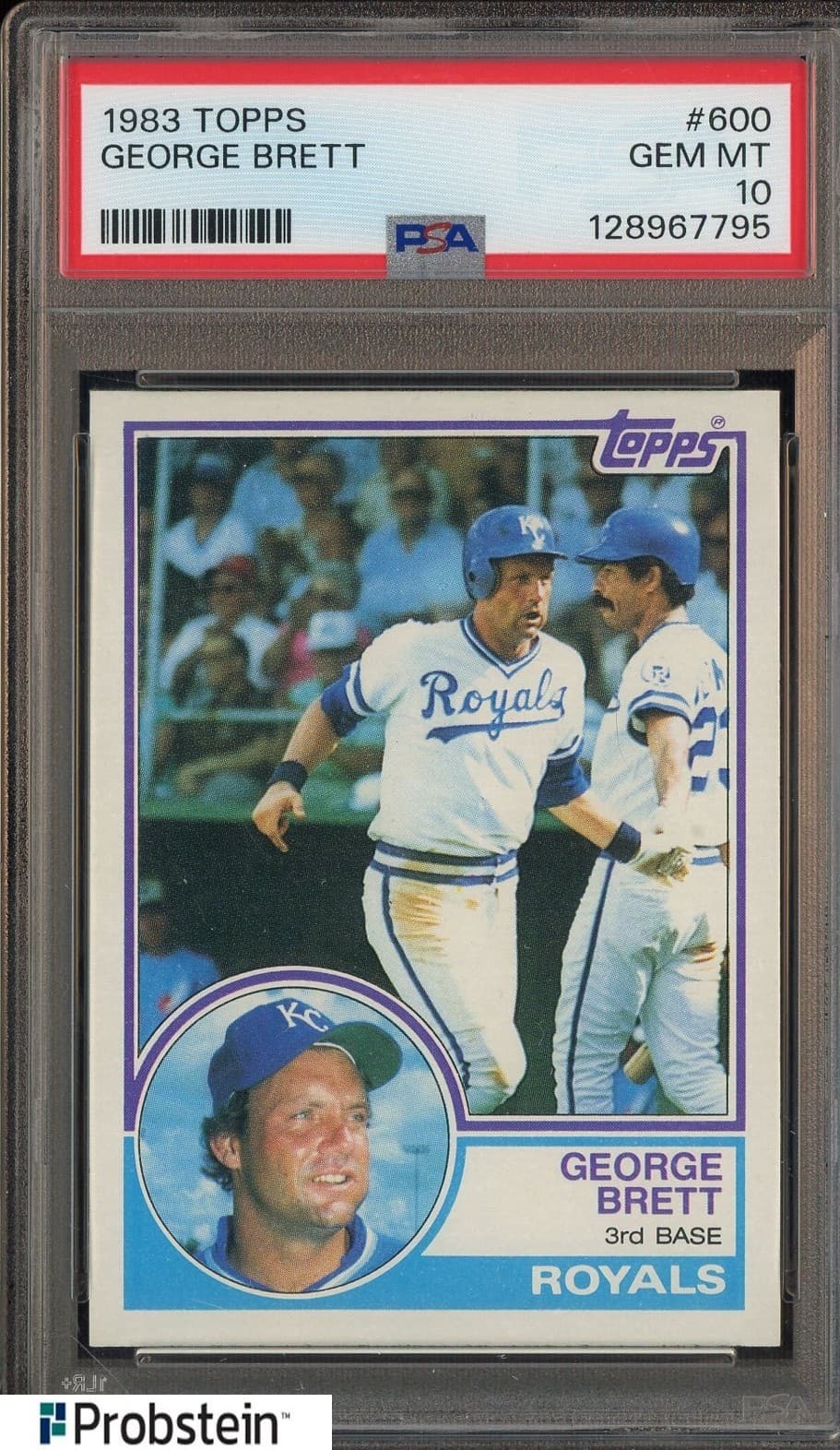 1983 Topps #600 George Brett Kansas City Royals HOF PSA 10 GEM MINT