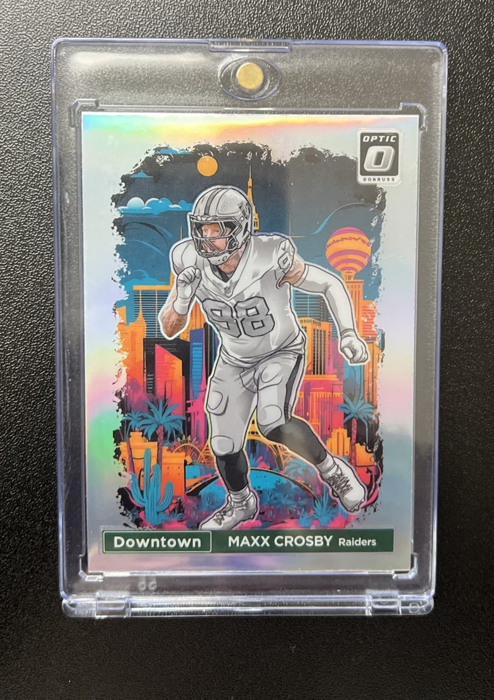 2024 Panini Donruss Optic Maxx Crosby Downtown! SSP #23 Raiders
