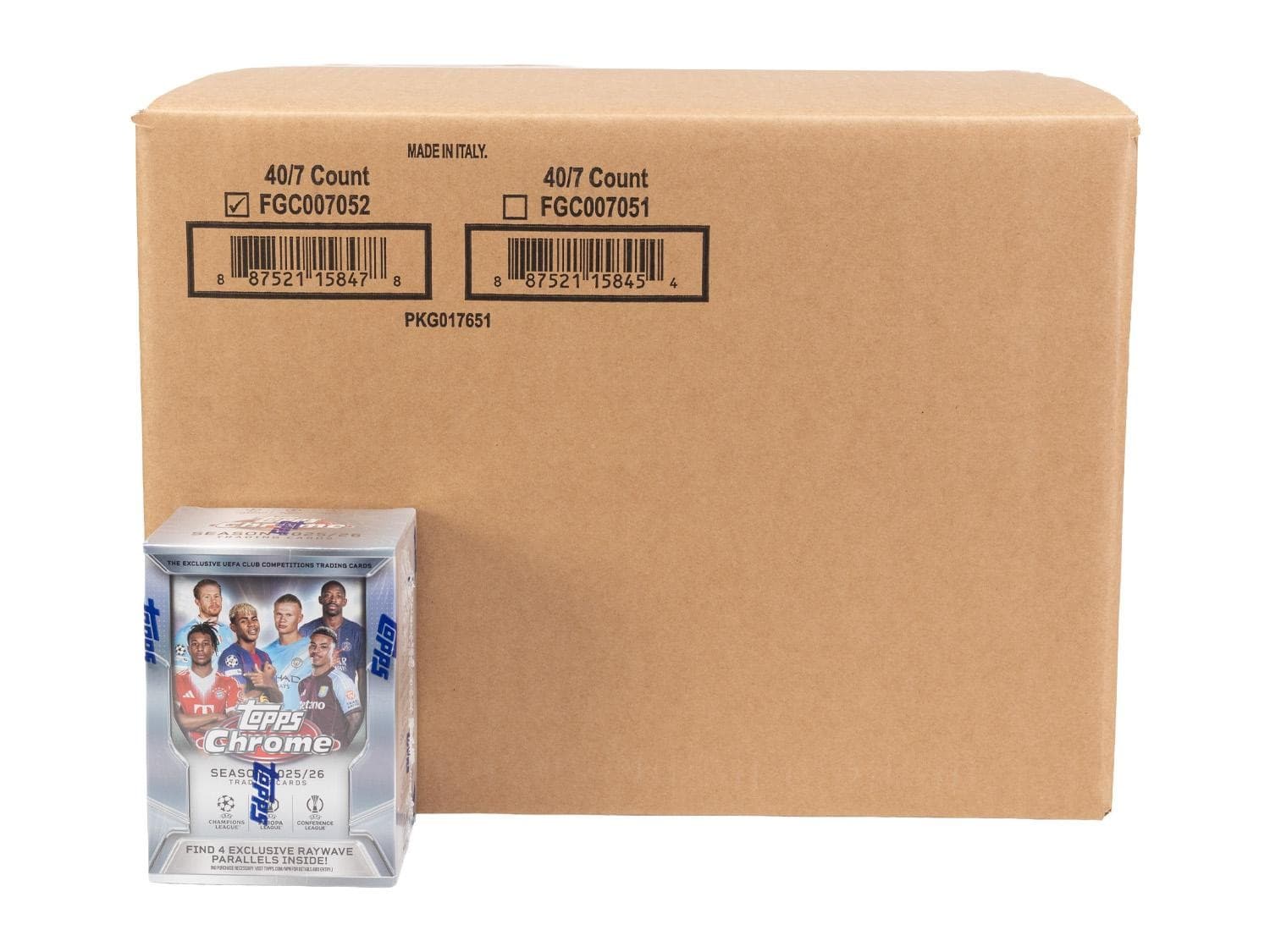2025/26 Topps Chrome Uefa Club Competitions Soccer Blaster 40-Box Case