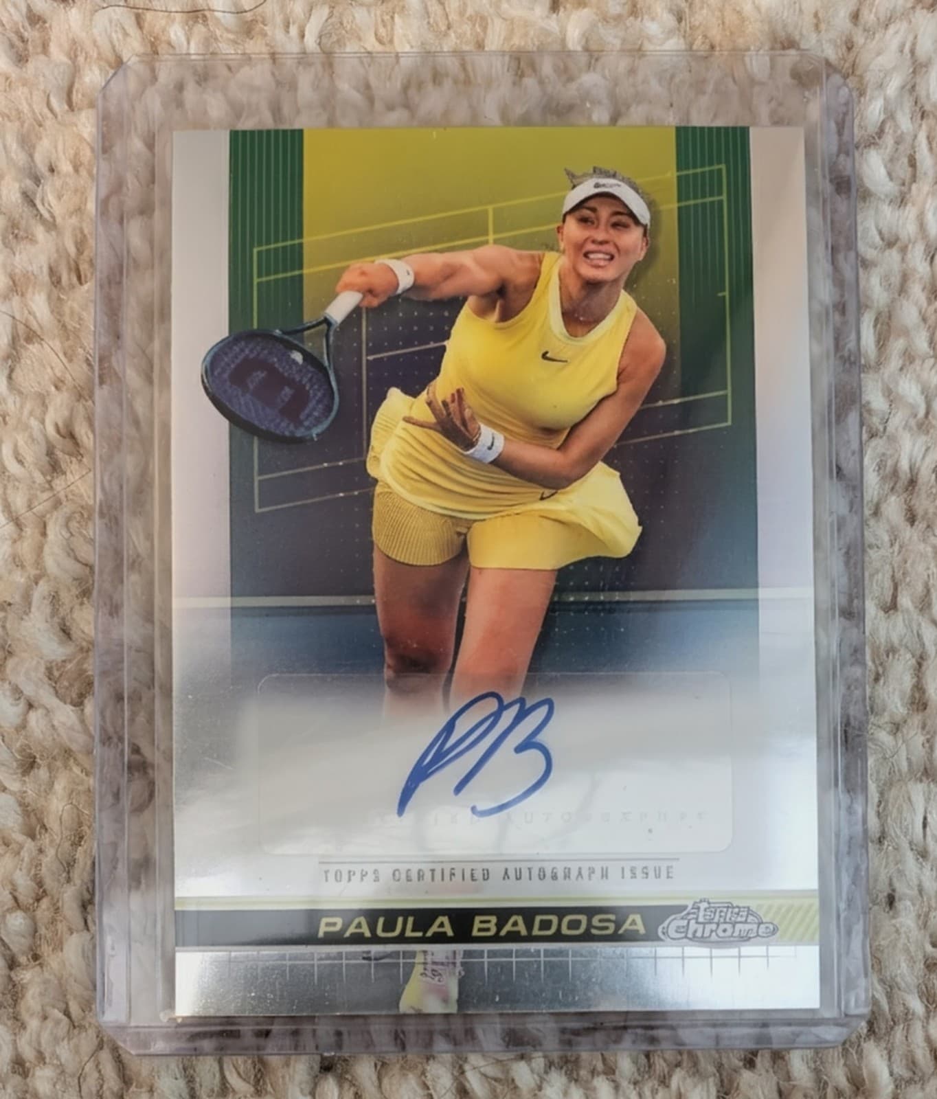 2024 Topps Chrome Tennis Paula Badosa Autograph #TCA-PBA Signed On-Card Auto SP