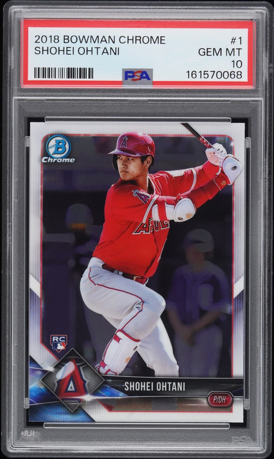 2018 Bowman Chrome #1 Shohei Ohtani Rookie Rc Psa 10