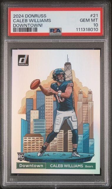 2024 Panini Donruss Caleb Williams Downtown Rookie #21 PSA 10