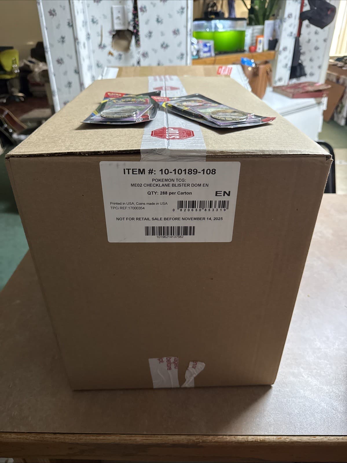 Pokemon Phantasmal Flames Master case  Checklane Blisters 288 total packs