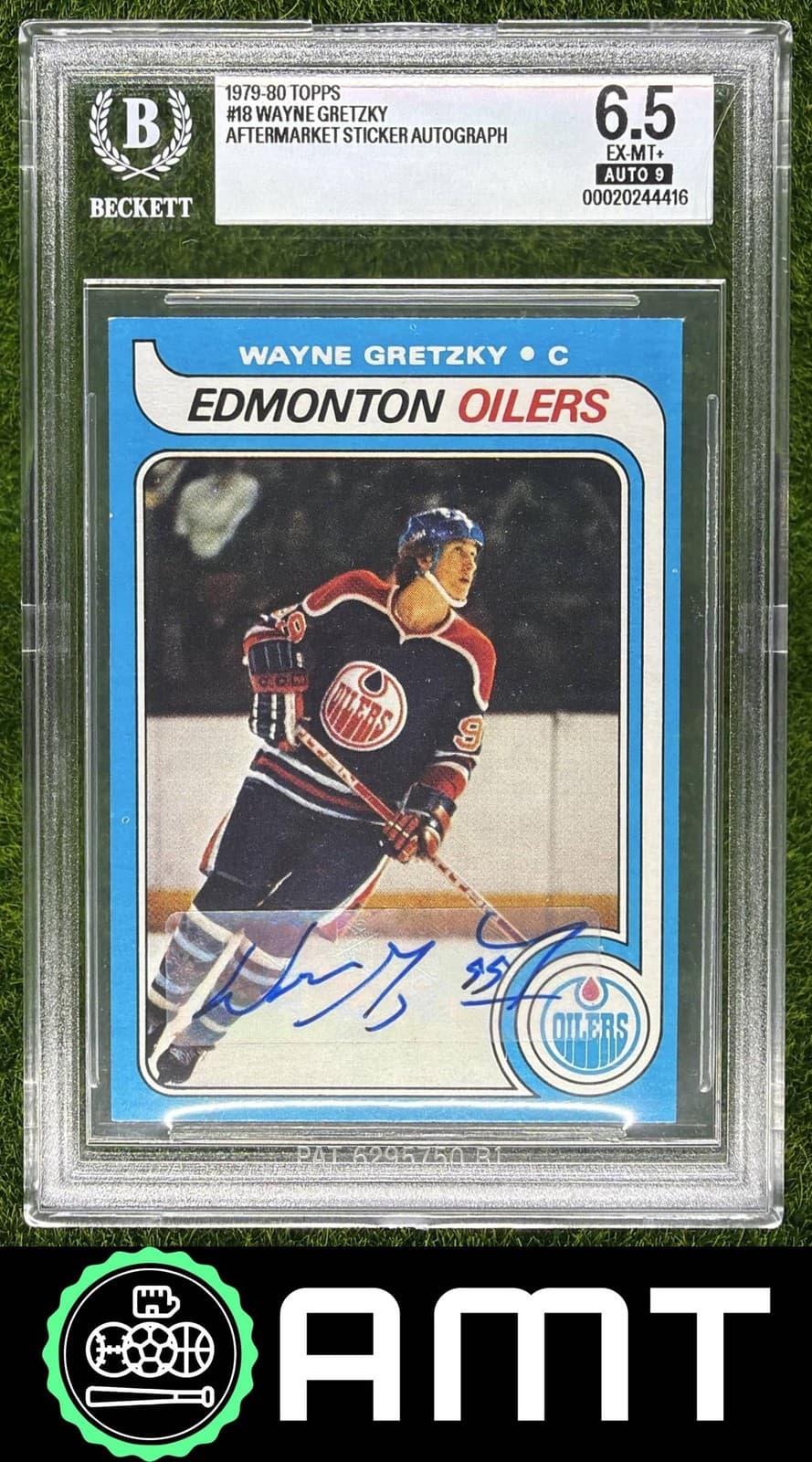 Wayne Gretzky RC BGS 6.5 Signed Auto 9 1979-80 Topps Edmonton Oilers #18 4416