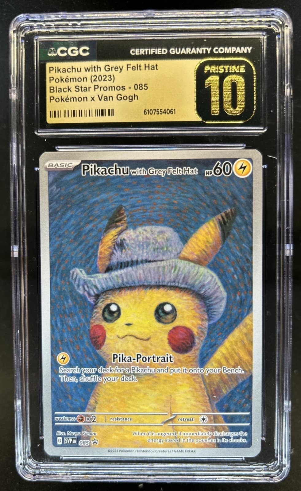 2023-25 Pokemon SV Black Star Promos Pikachu #085 CGC 10
