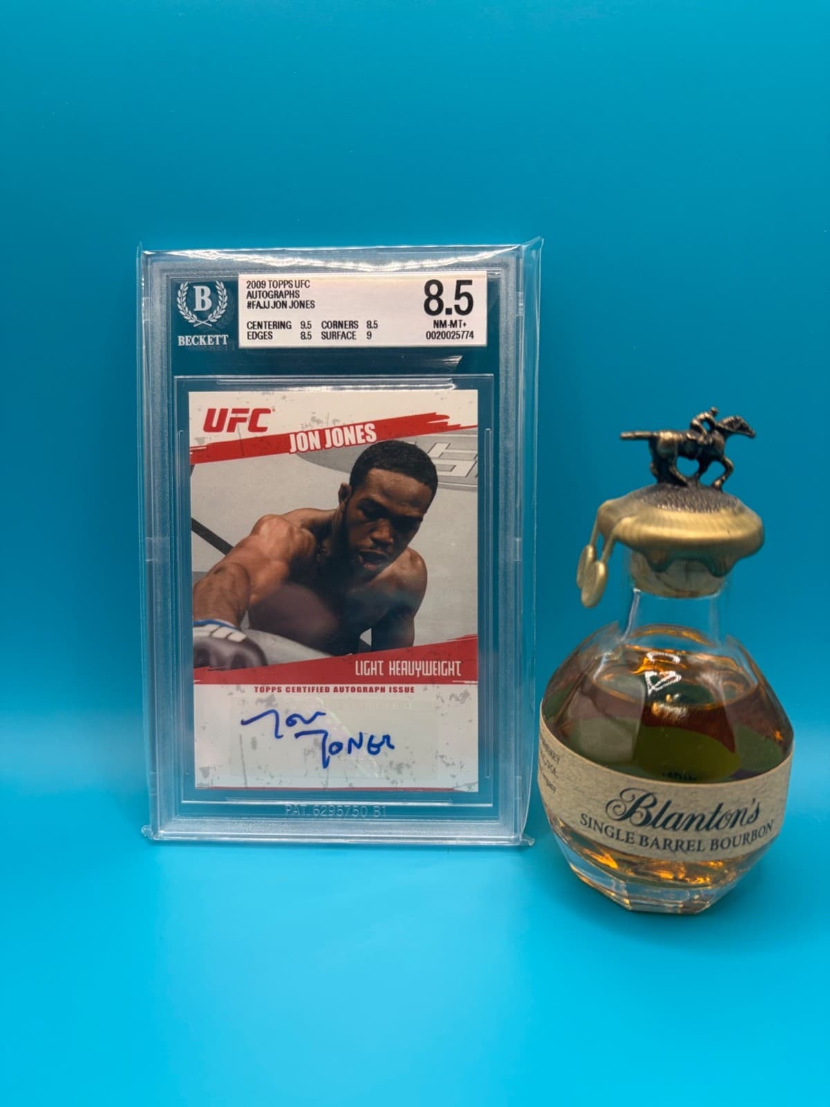 2009 Topps UFC 1st Auto Autograph Jon Jones #FA-JJ BGS 8.5 GOAT 9.5 Sub