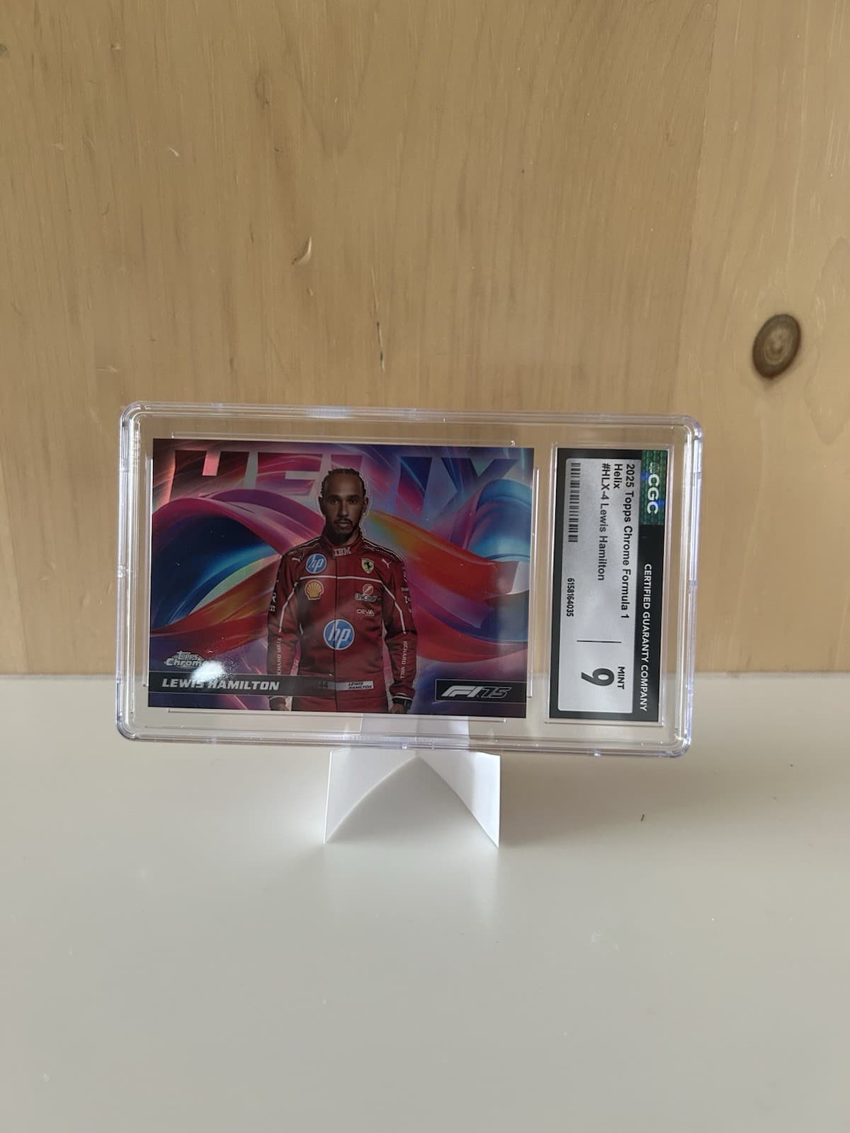 Topps 2025 Chrome Formula 1 Helix HLX-4 Lewis Hamilton CGC 9 Card