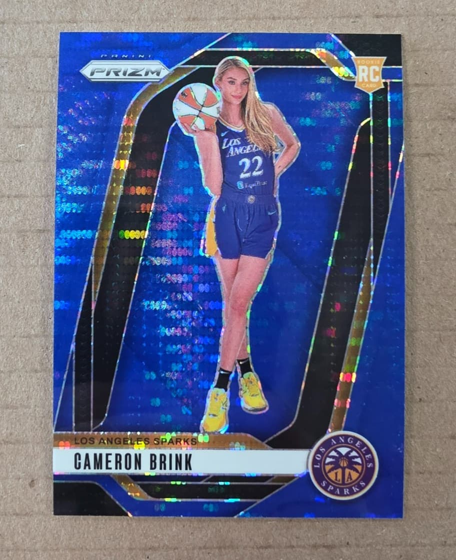 2024 Panini WNBA Prizm Basketball Cameron Brink Blue Pulsar /199 Rookie Card 143