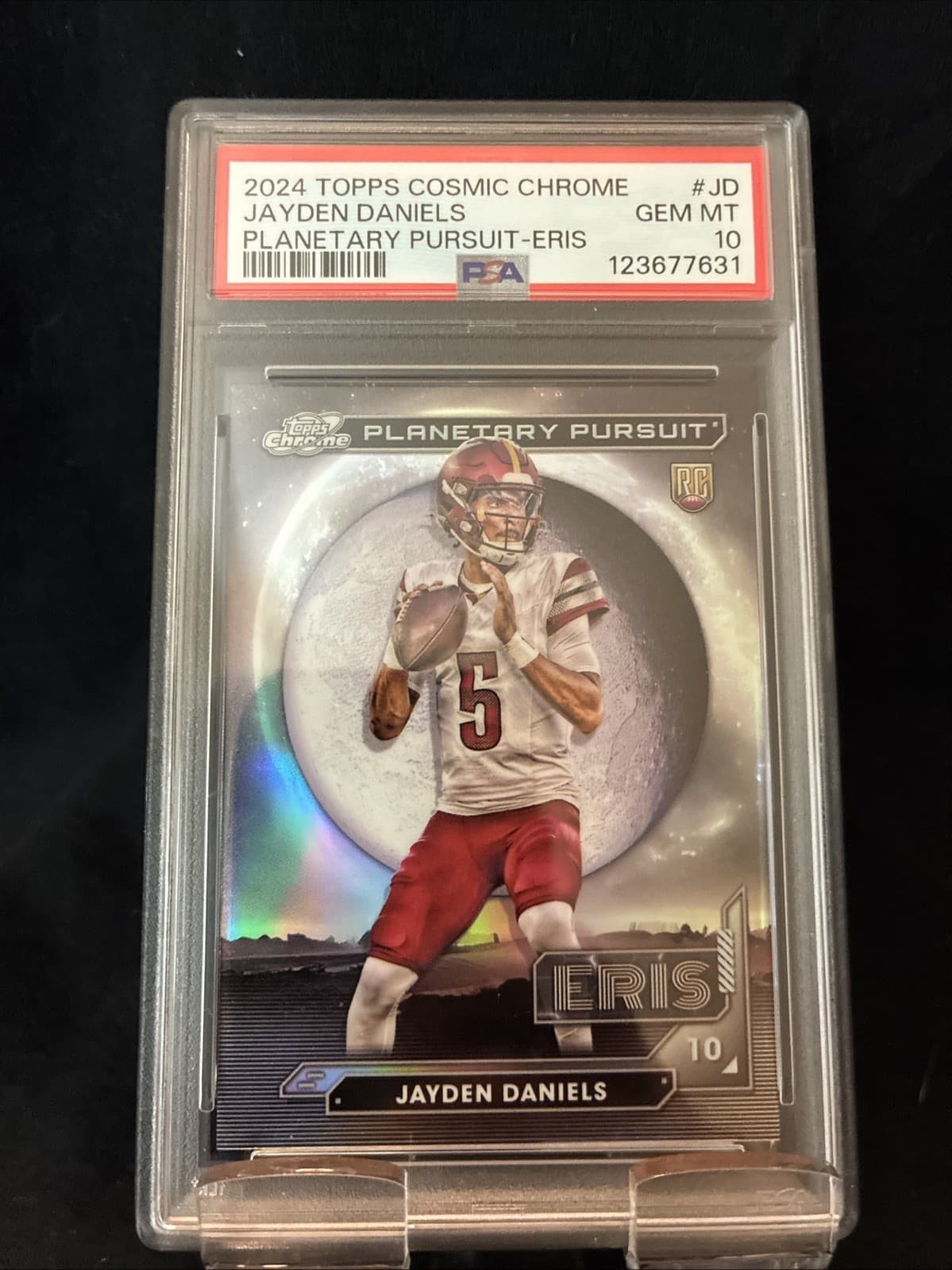 2024 Topps Cosmic Chrome Planetary Pursuit Jayden Daniels #PPE-JD Eris PSA 10 RC