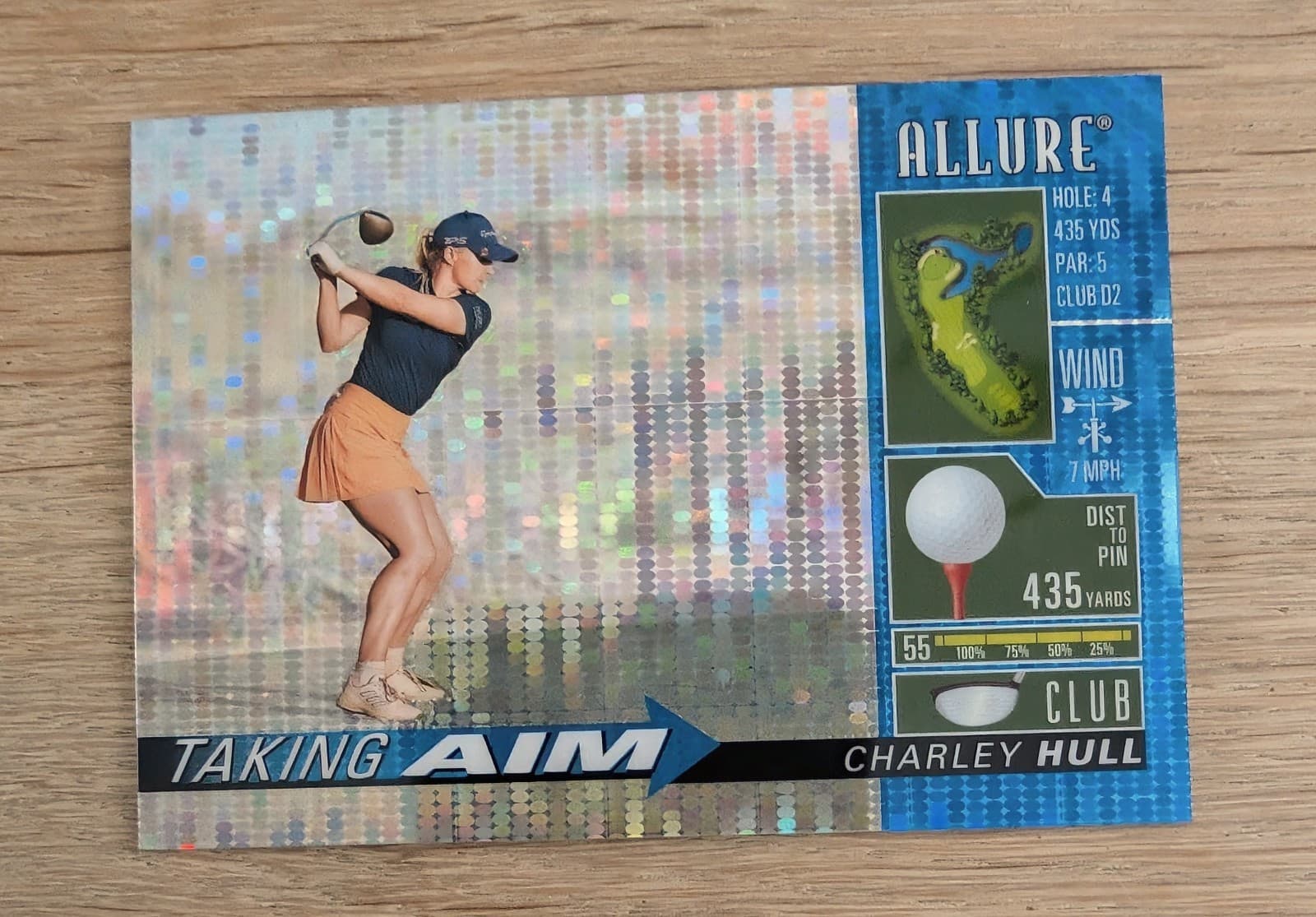 2026 Upper Deck Allure Golf Charley Hull Taking Aim Blue Spectrum /10 #TA-13 SSP