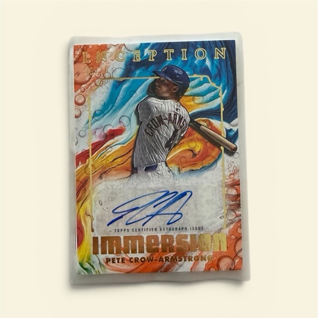 Topps Inception 2025 Pete Crow-Armstrong Cubs Immersion Auto 8/10