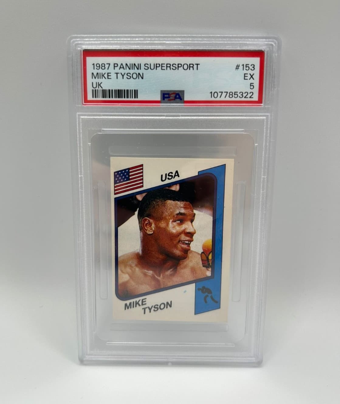 Mike Tyson 1987 Panini Supersport Uk RC Rookie #153 PSA 5 EX-MT RARE! 💎🔥