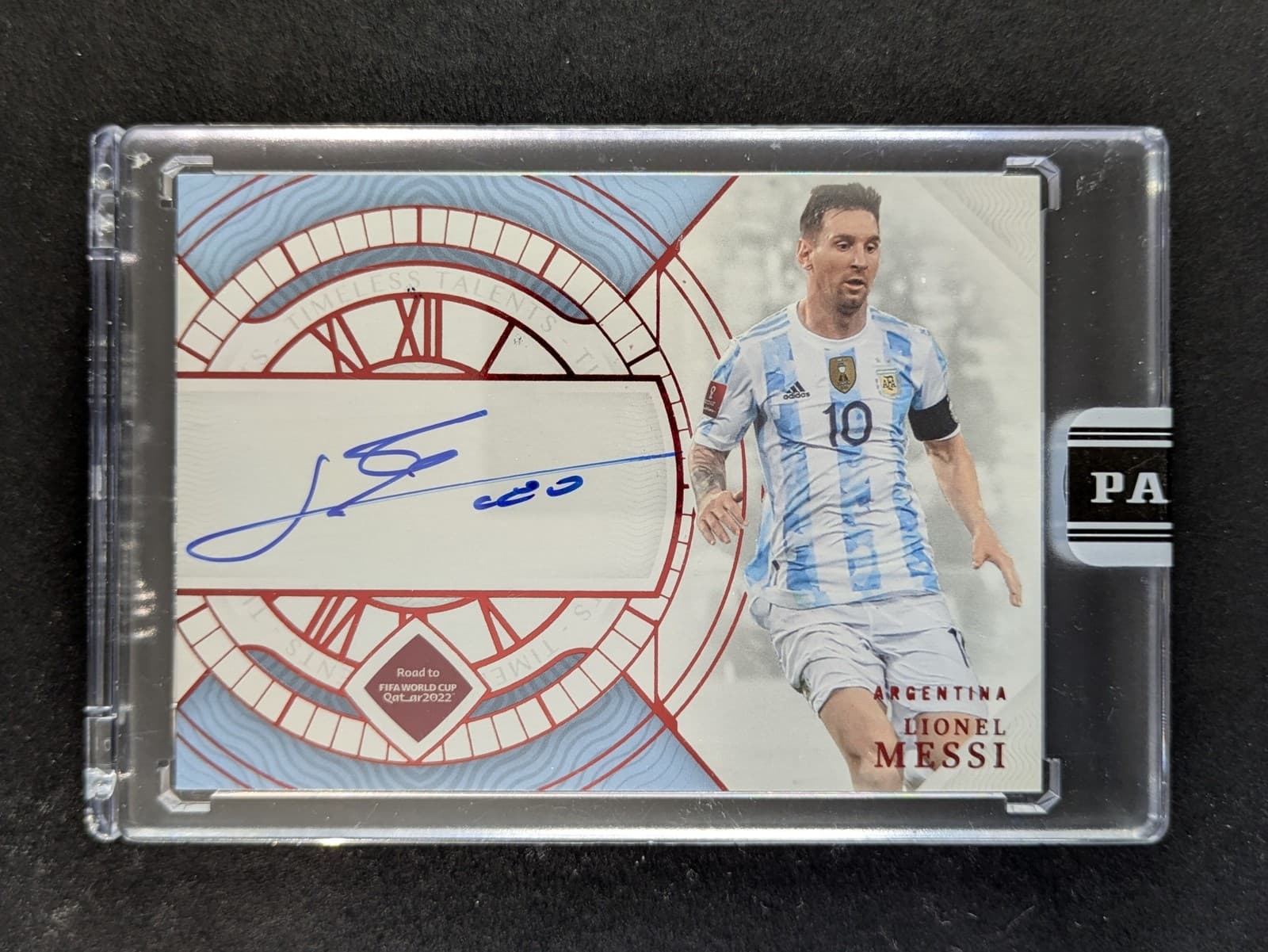 2022 Panini National Treasures LIONEL MESSI 1/1 On Card Auto Ruby Sealed #TS-LEO