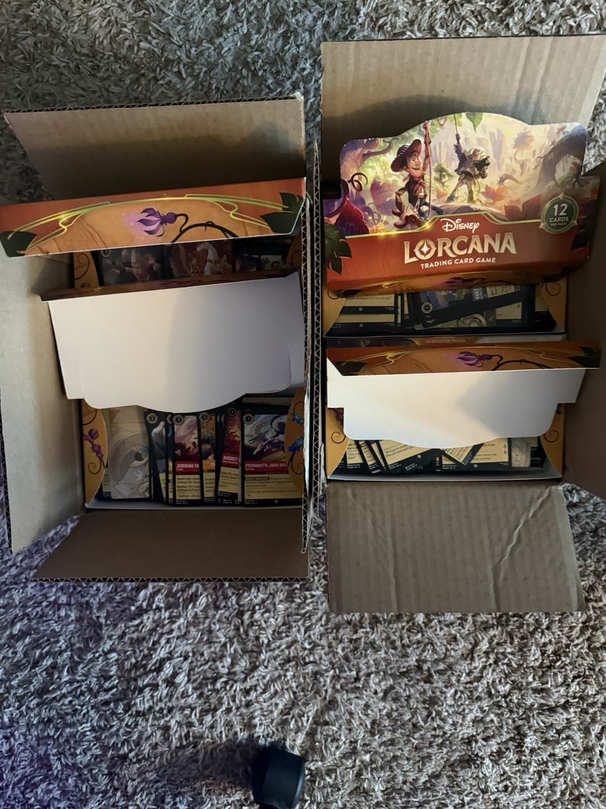 Disney Lorcana Wilds Unknown Bulk Lot of 8x booster boxes worth