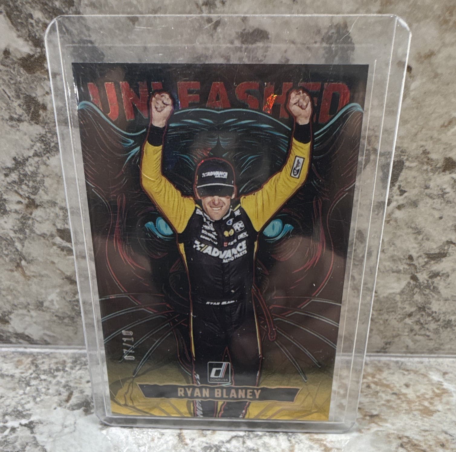 Panini Unleashed Insert Ryan Blaney #7 NASCAR Auto Racing Team Penske