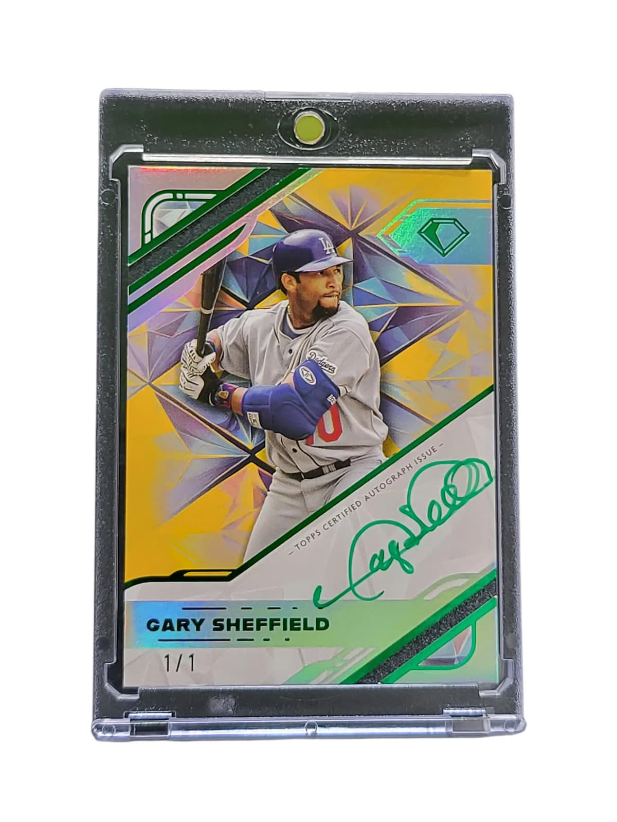 2025 Topps Diamond Gary Sheffield #WPA-GS 1/1 White Polychromatink Auto Card