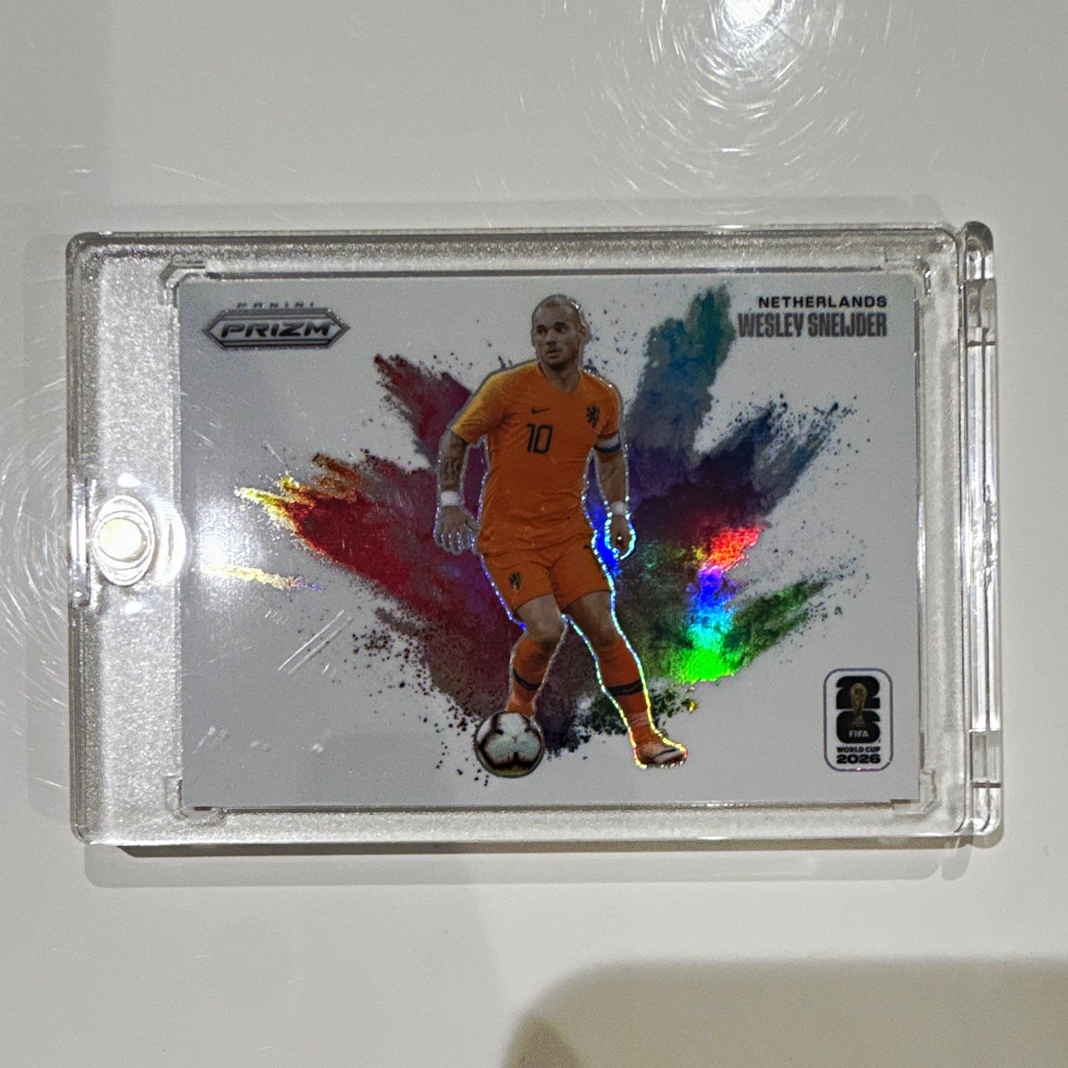 Panini Prizm 2026 FIFA World Cup Wesley Sneijder Color Blast Netherlands #31