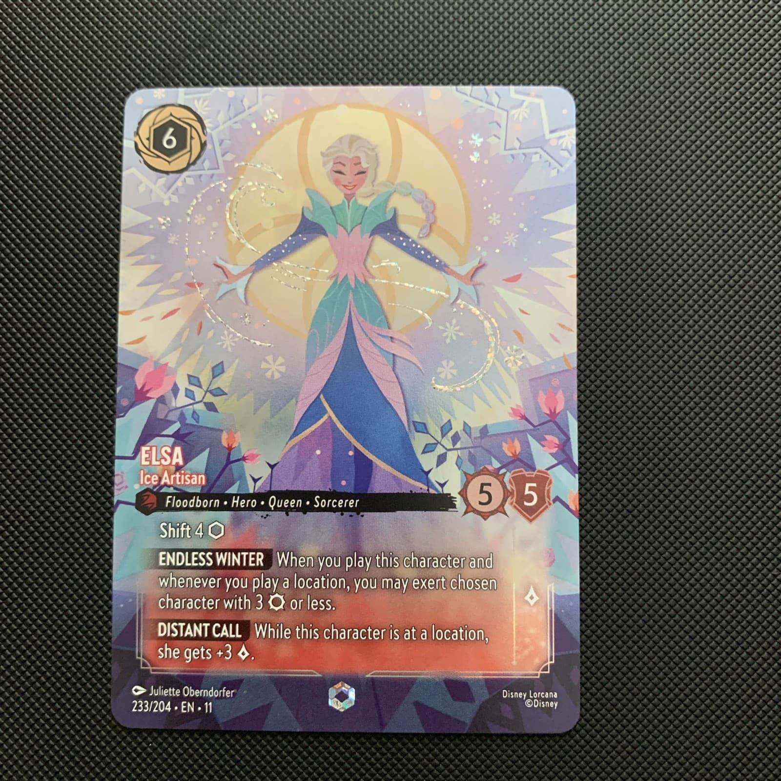Disney Lorcana - Winterspell - Elsa - Ice Artisan - ENCHANTED - 233/204