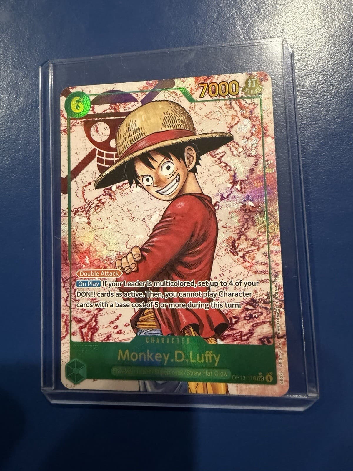 Monkey D Luffy OP13-118, One Piece Card Game Foil Art, SEC