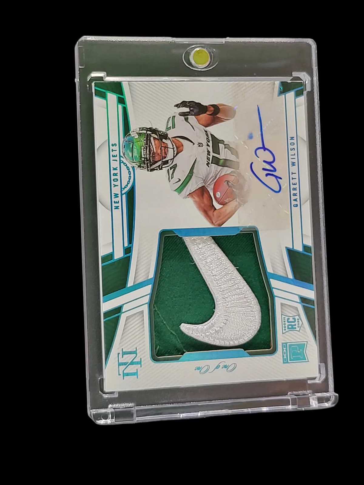 2023 Panini National Treasures Garrett Wilson #NPA-GW RC Patch