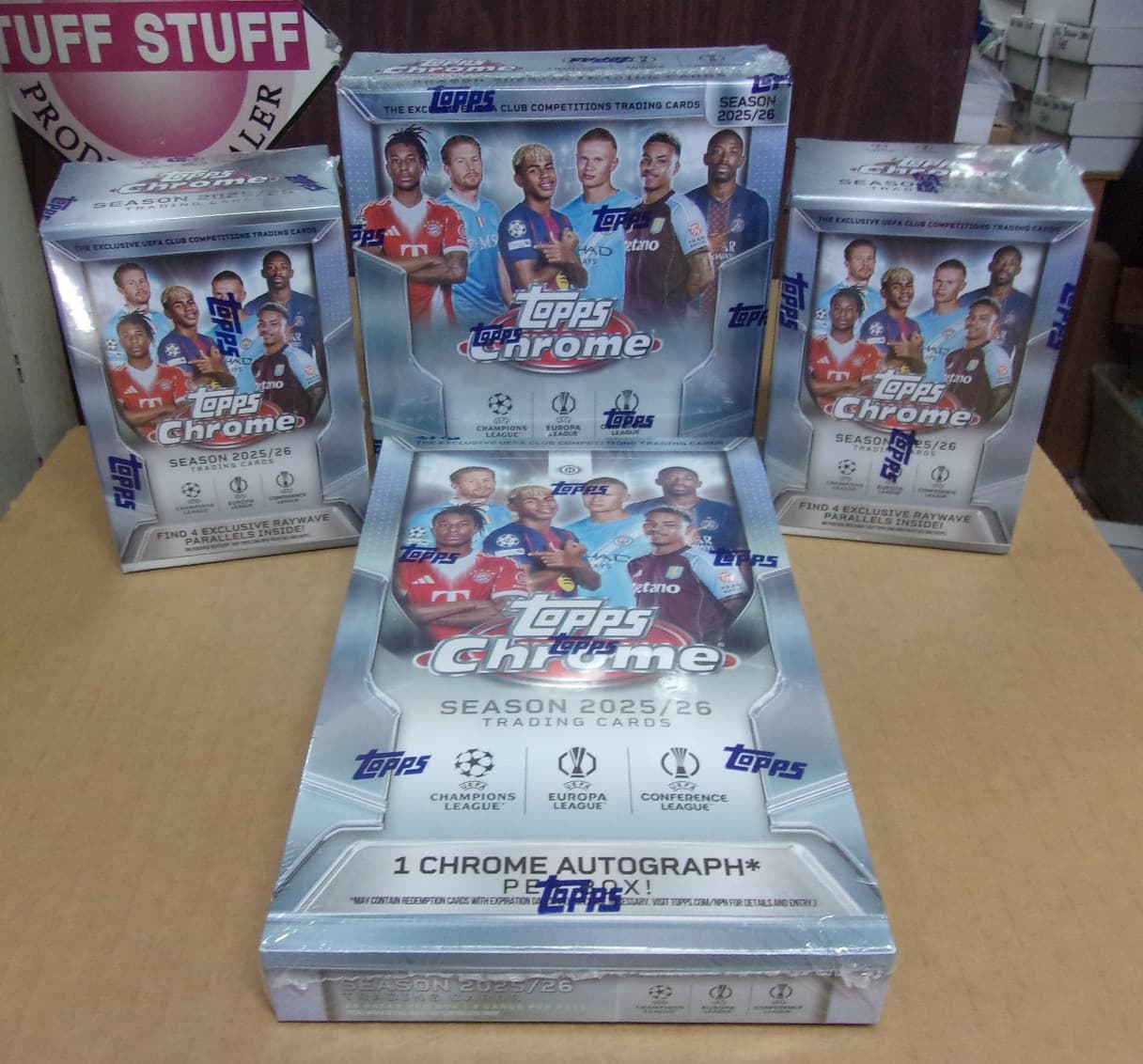 2025-26 TOPPS CHROME UEFA SOCCER HOBBY + MEGA + (2) BLASTER BOX LOT