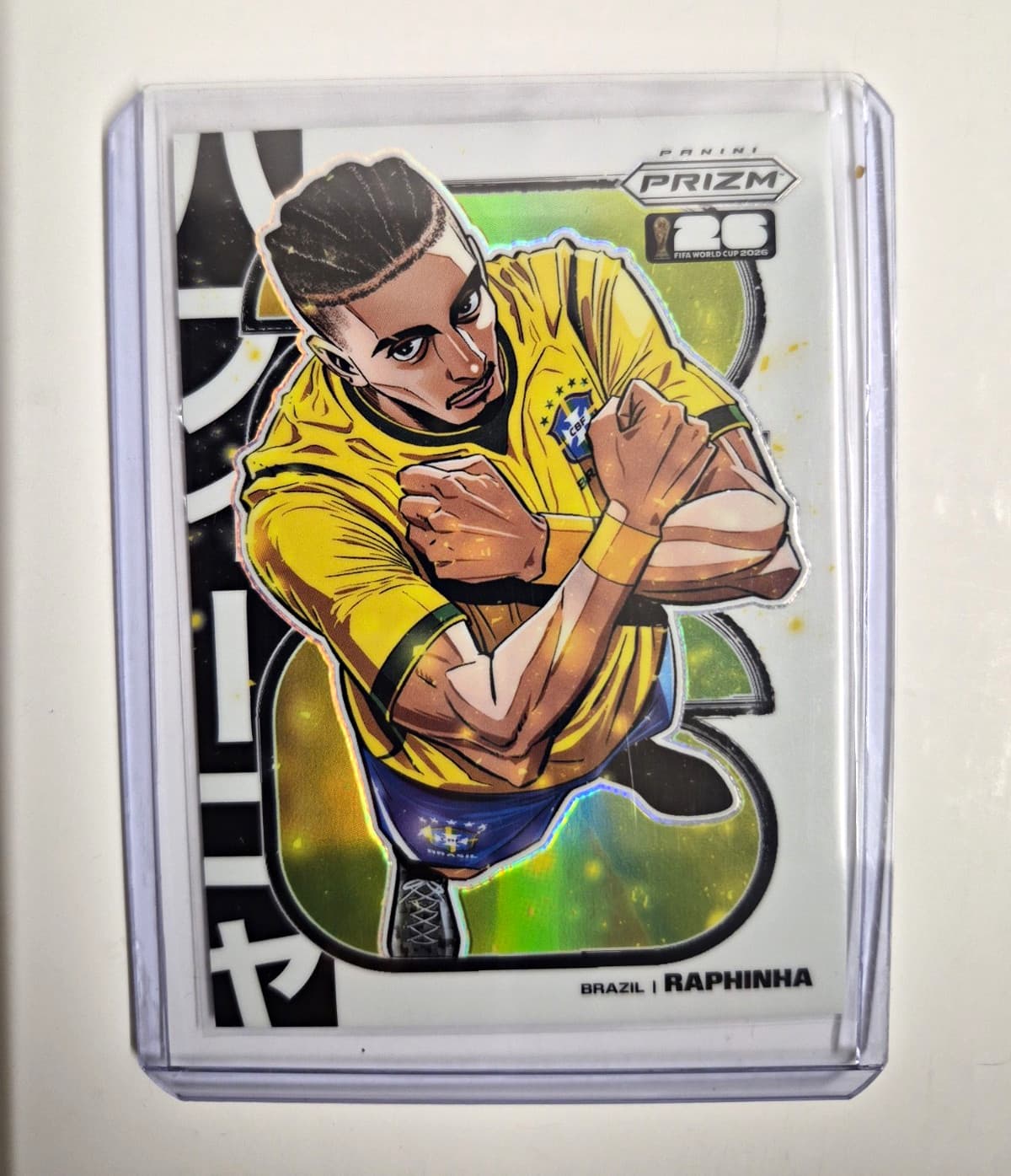 Panini 2026 Prizm FIFA World Cup Manga Insert #8 Raphinha Brazil