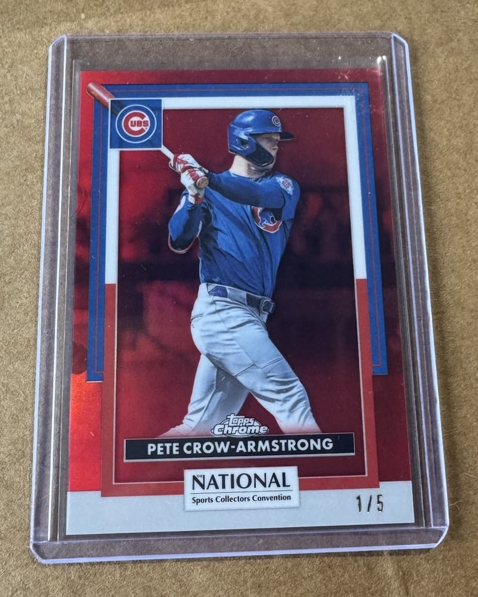 2026 Topps NSCC Pete Crow-Armstrong MLB Cubs Red Refractor #/5