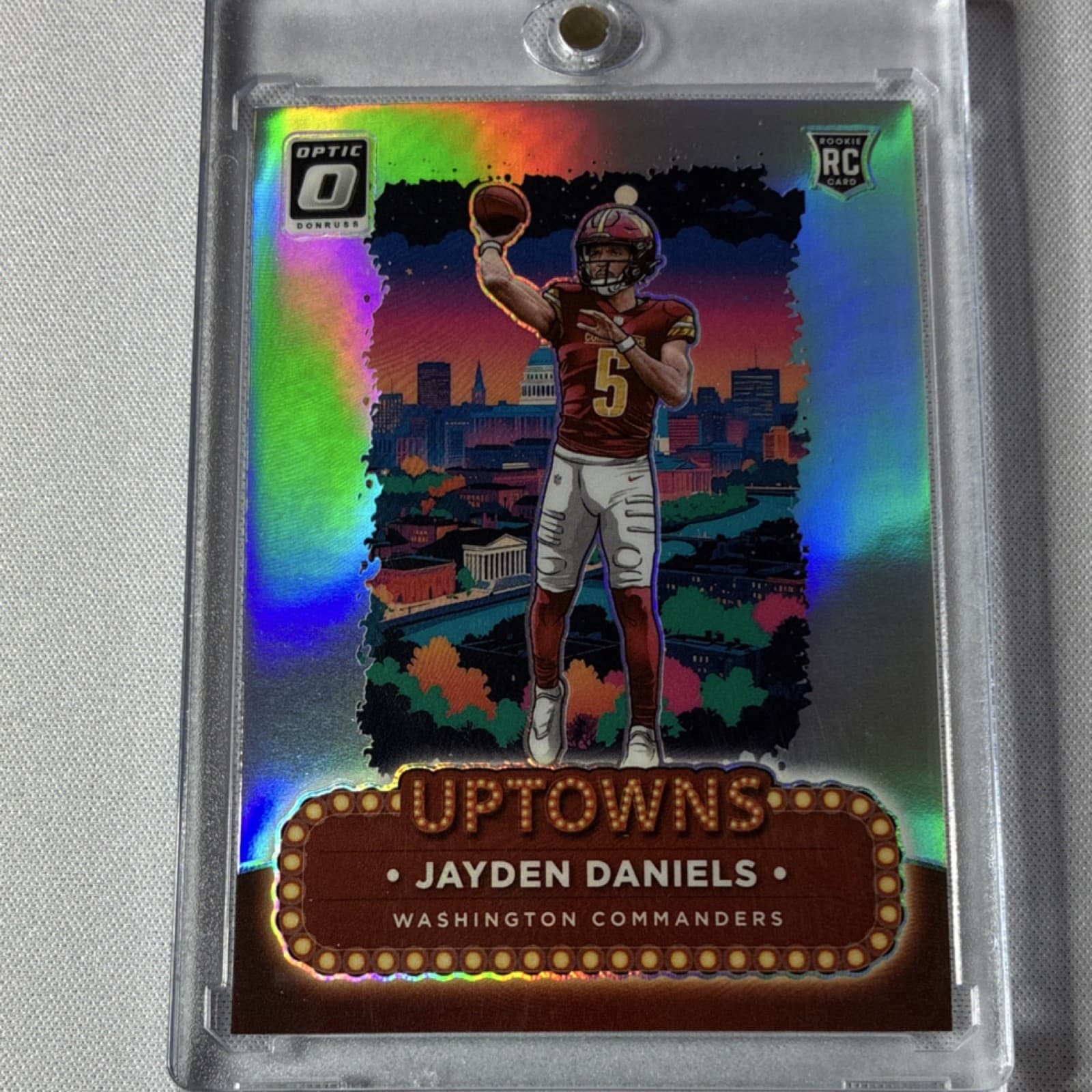 Panini 2024 Donruss Optic Uptowns Jayden Daniels #2 Rookie Commanders