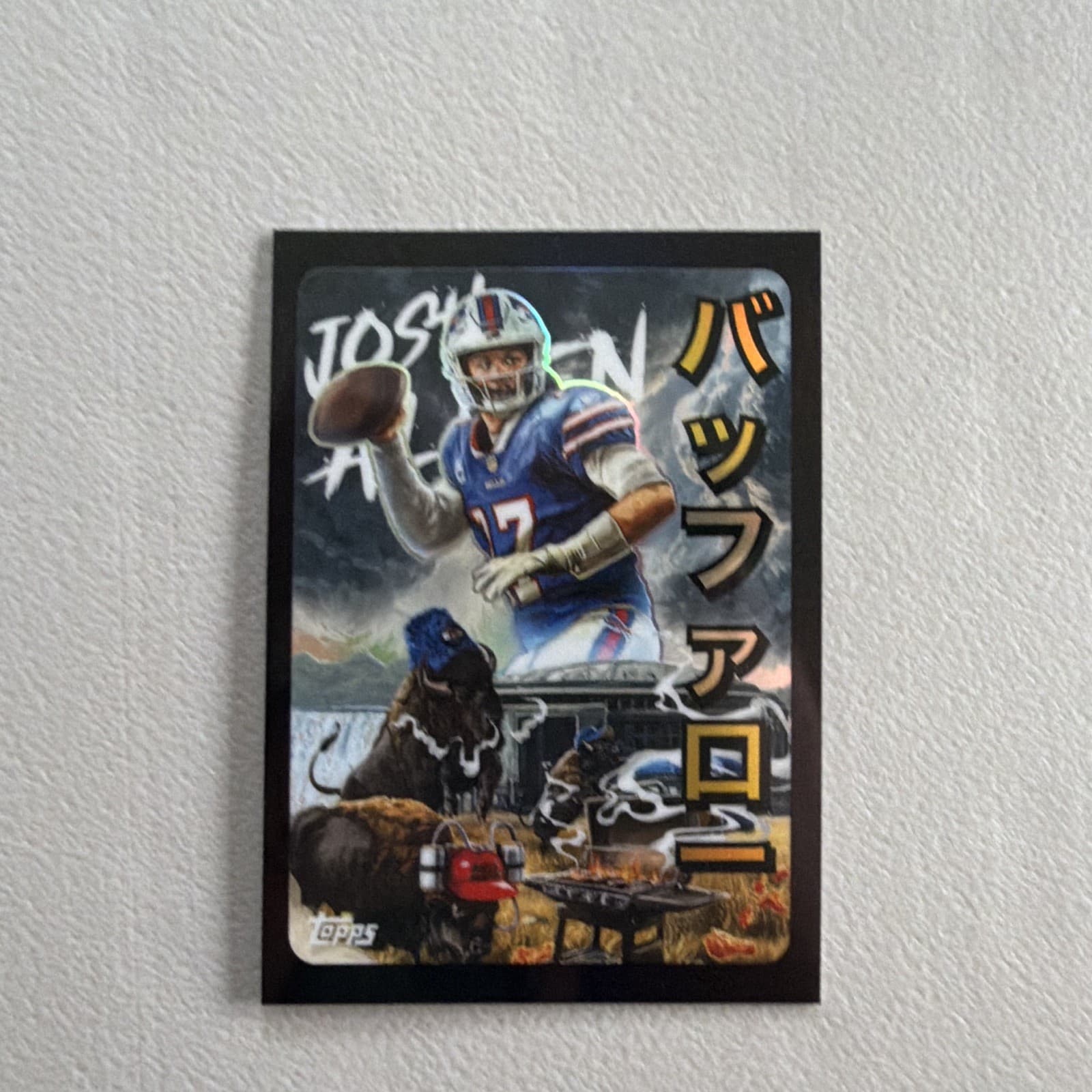 Topps 2025 Chrome Football Kaiju Insert KAI-7 Josh Allen Buffalo Bills