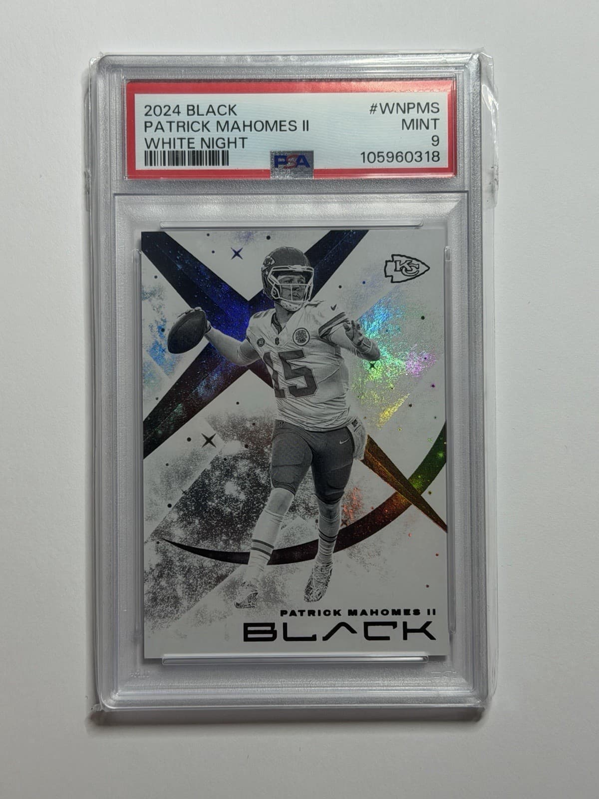 2024 Panini Black  White Night Patrick Mahomes II Case hit