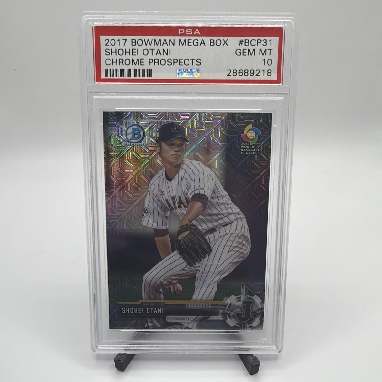 Bowman 2017 Mega Box Shohei Otani Refractor Rookie #BCP31 PSA 10