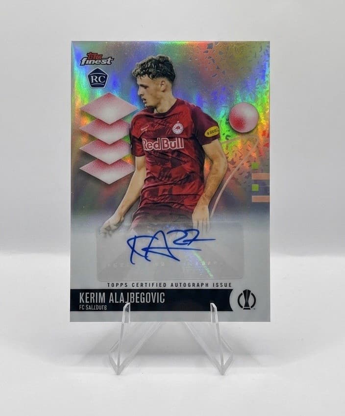 Kerim Alajbegovic 2023-24 Topps Finest AUTO RC Rookie Bosnia World Cup Sensation
