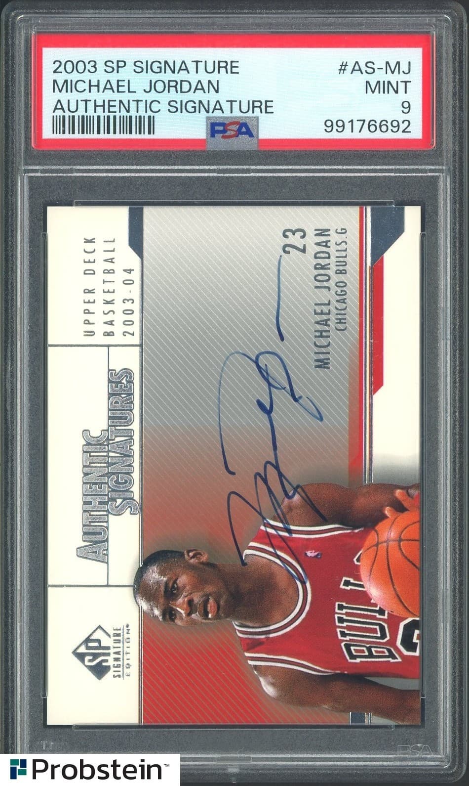 2003 SP Signature Authentic Signature Michael Jordan Bulls AUTO PSA 9 MINT