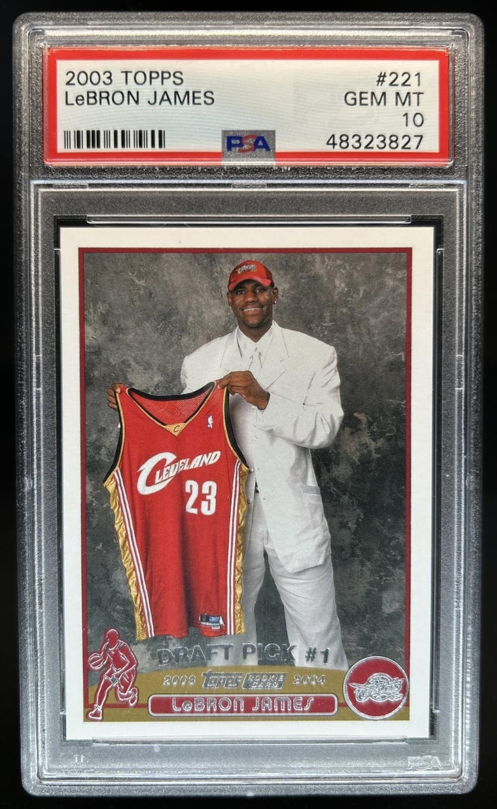 2003-04 Topps LeBron James Rookie RC #221 Cavaliers PSA 10 GEM MINT