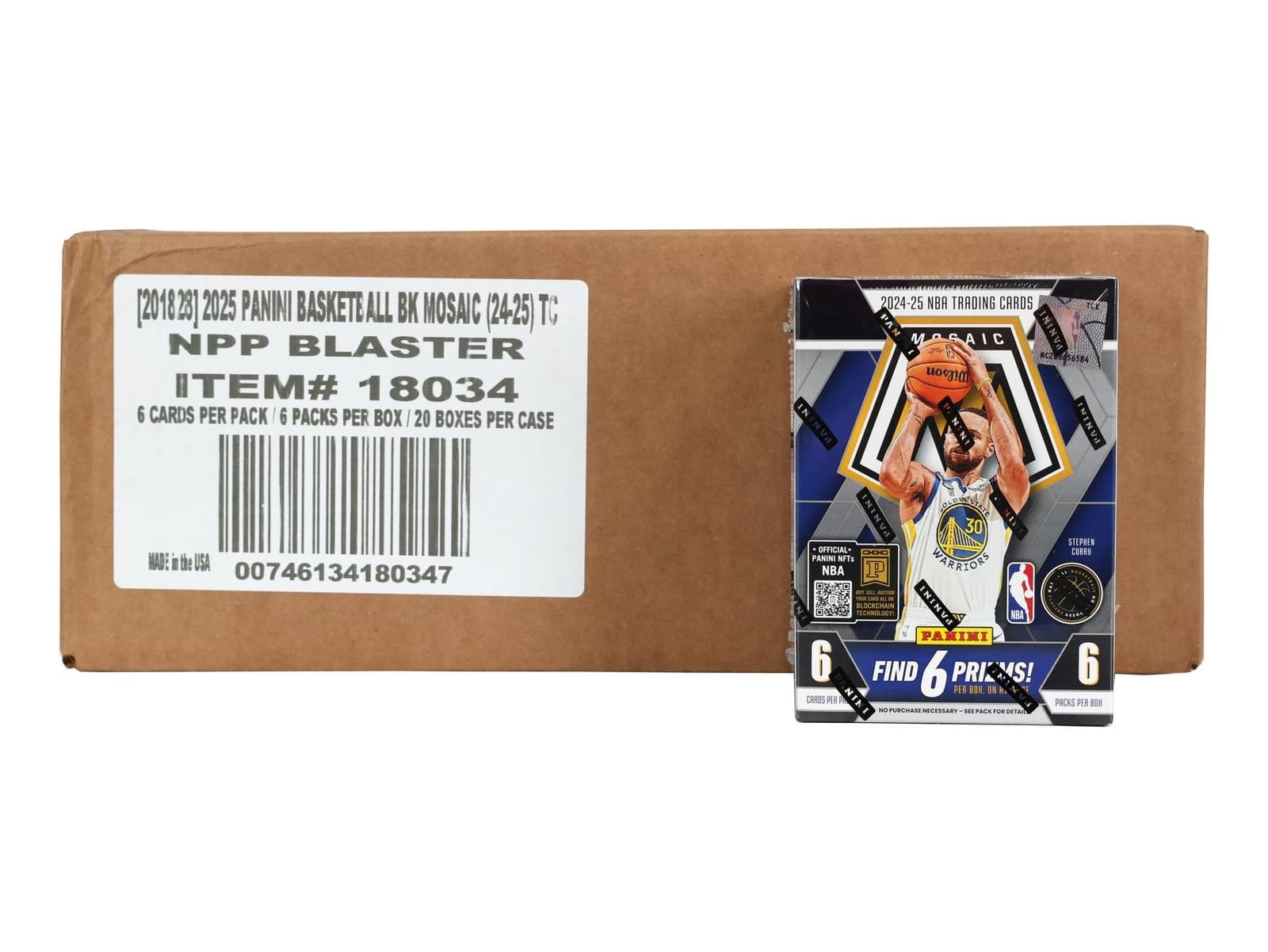 2024/25 Panini Mosaic Basketball 6-Pack Blaster 20-Box Case