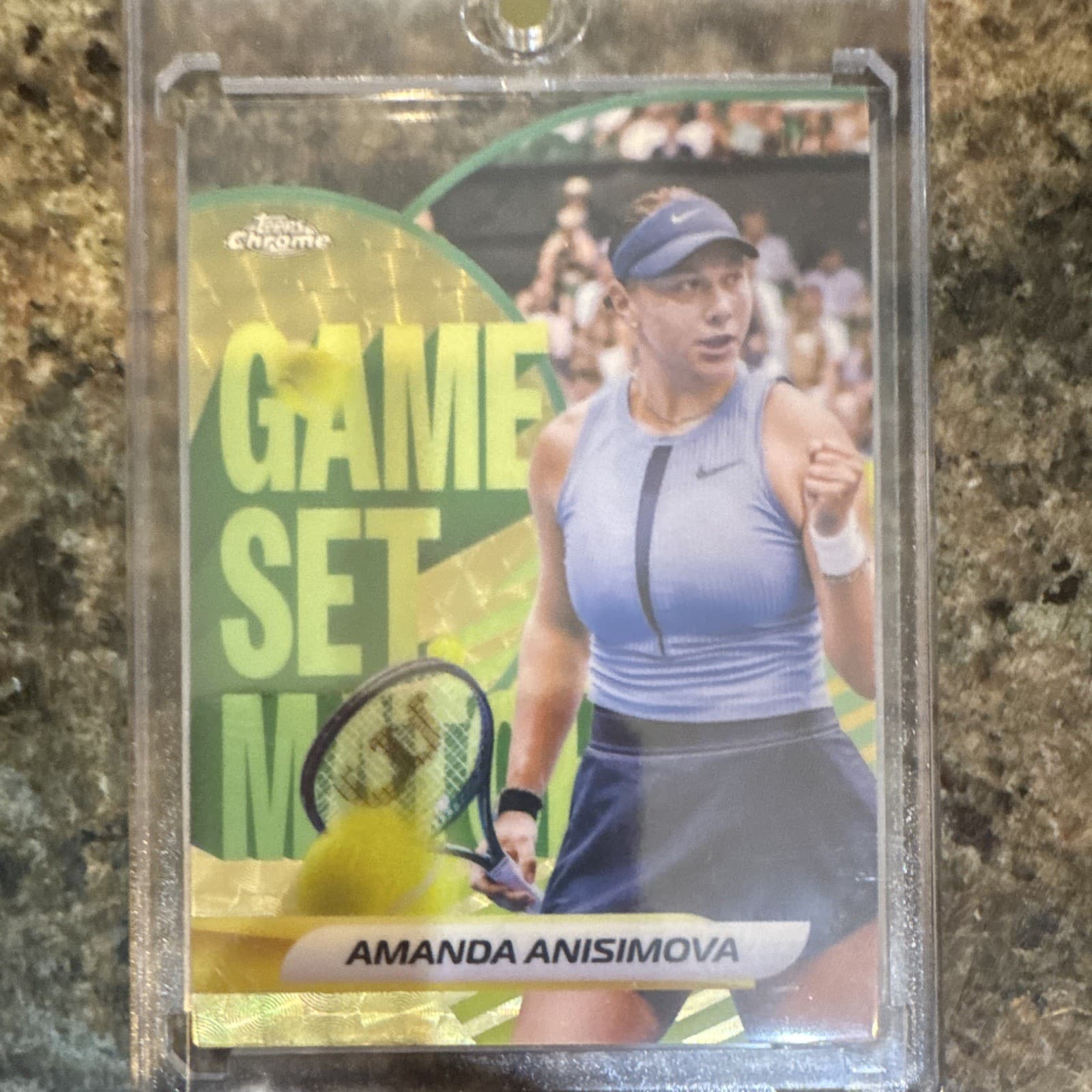 Topps 2026 Chrome Tennis Game. Set. Match. Superfractor Amanda Anisimova GSM-AA