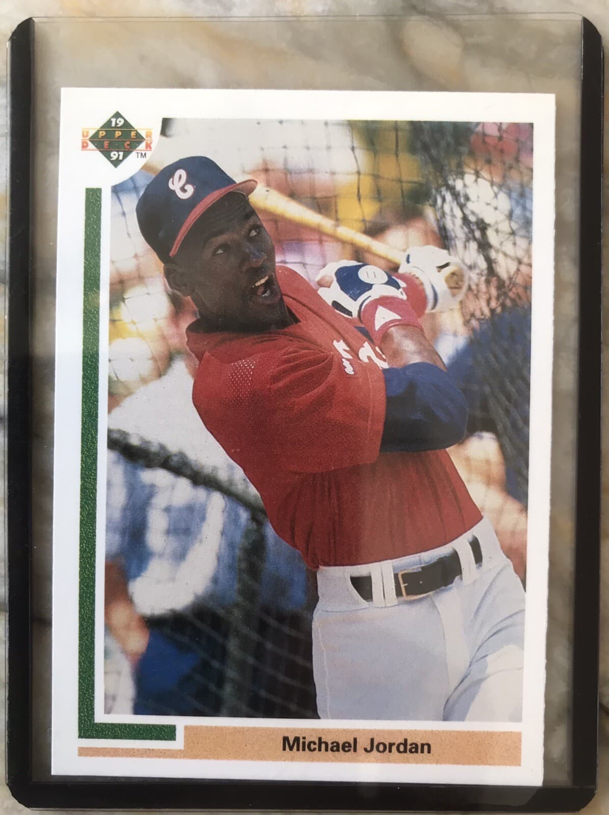 MICHAEL JORDAN 1991 UPPER DECK SP1 BASEBALL WHITE SOX RC SHORT PRINT-FINE!