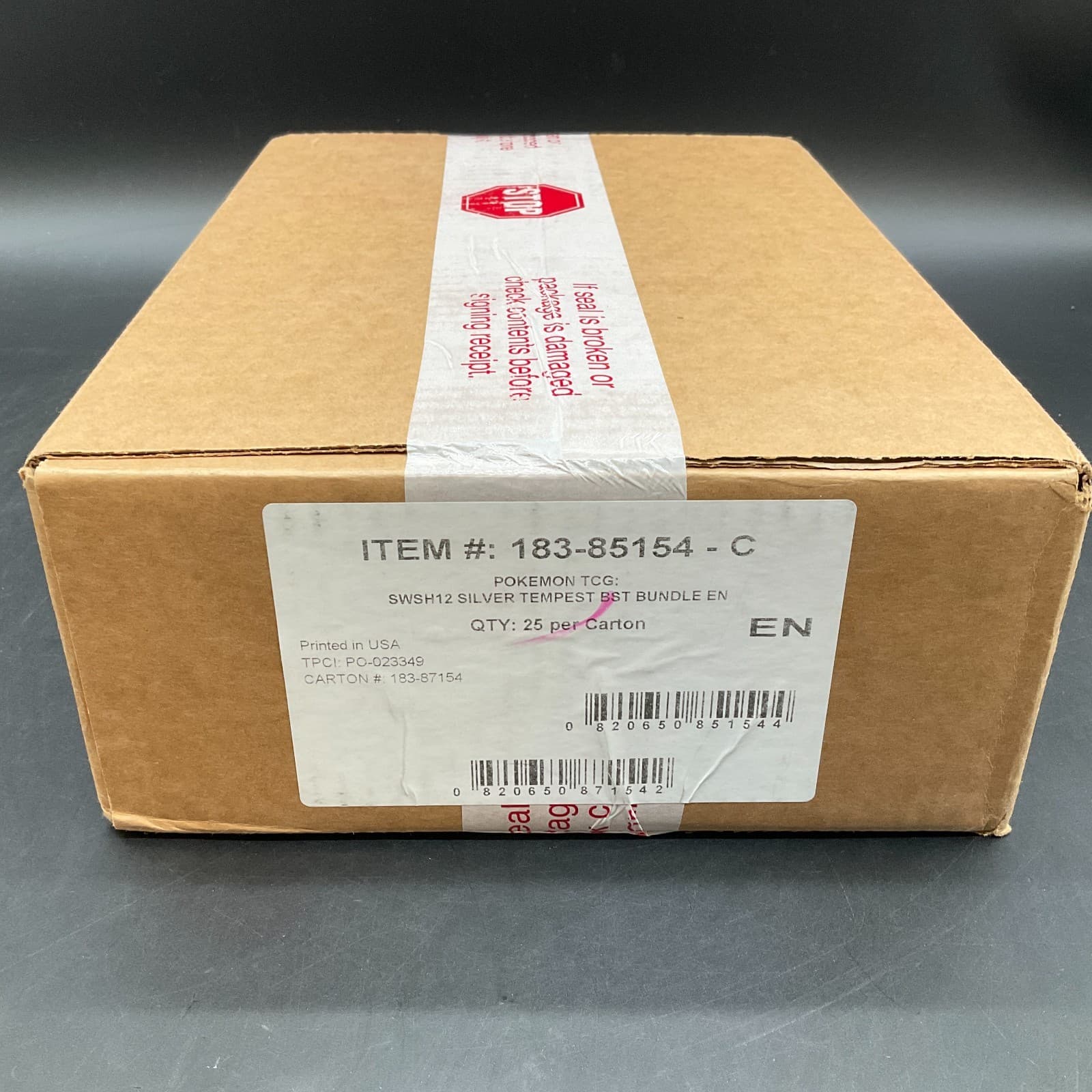 Pokemon TCG Silver Tempest Booster Bundle SEALED CASE SWSH12