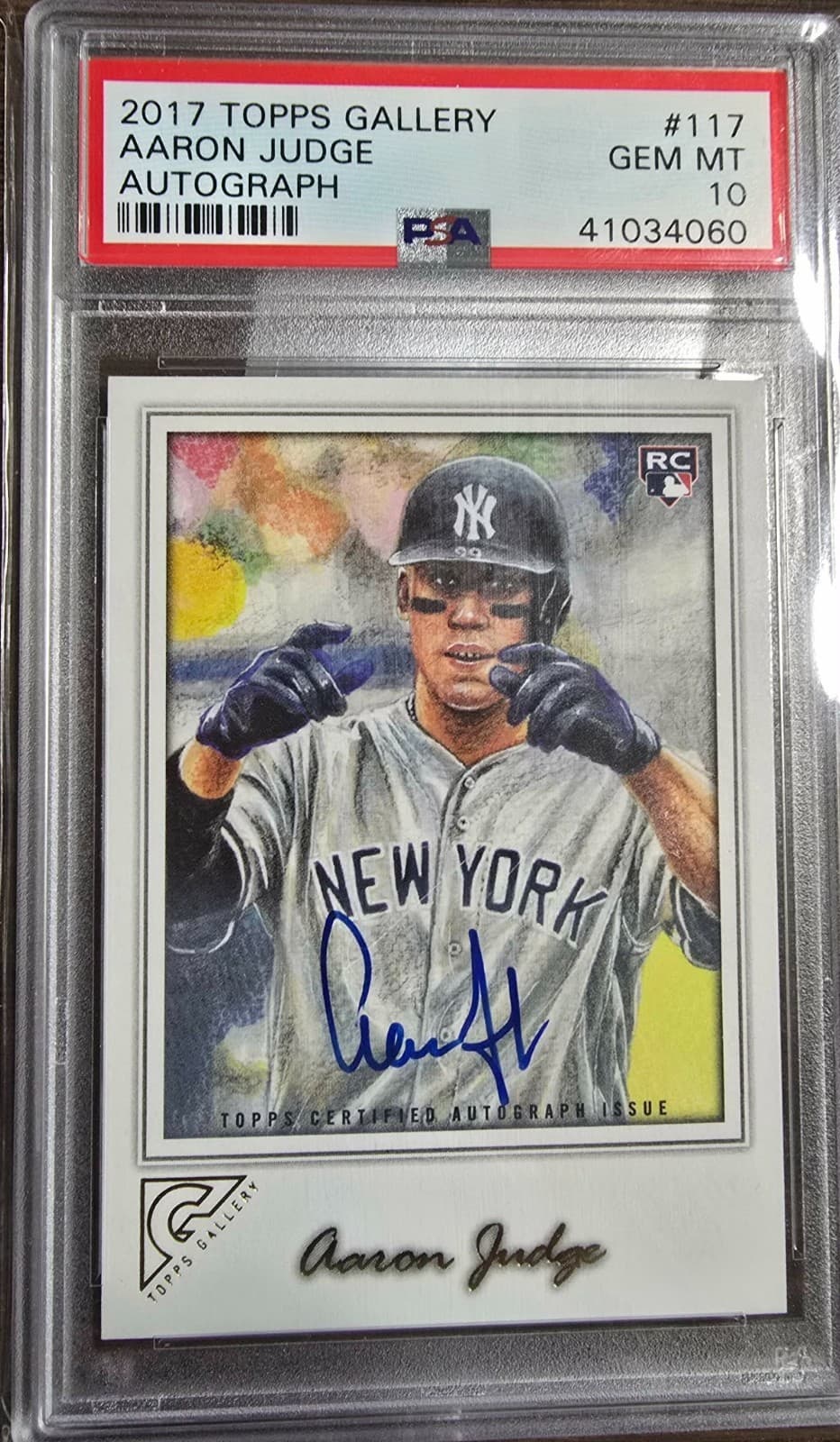 2017 Topps Gallery - Aaron Judge #117 Autographs (AU, RC)