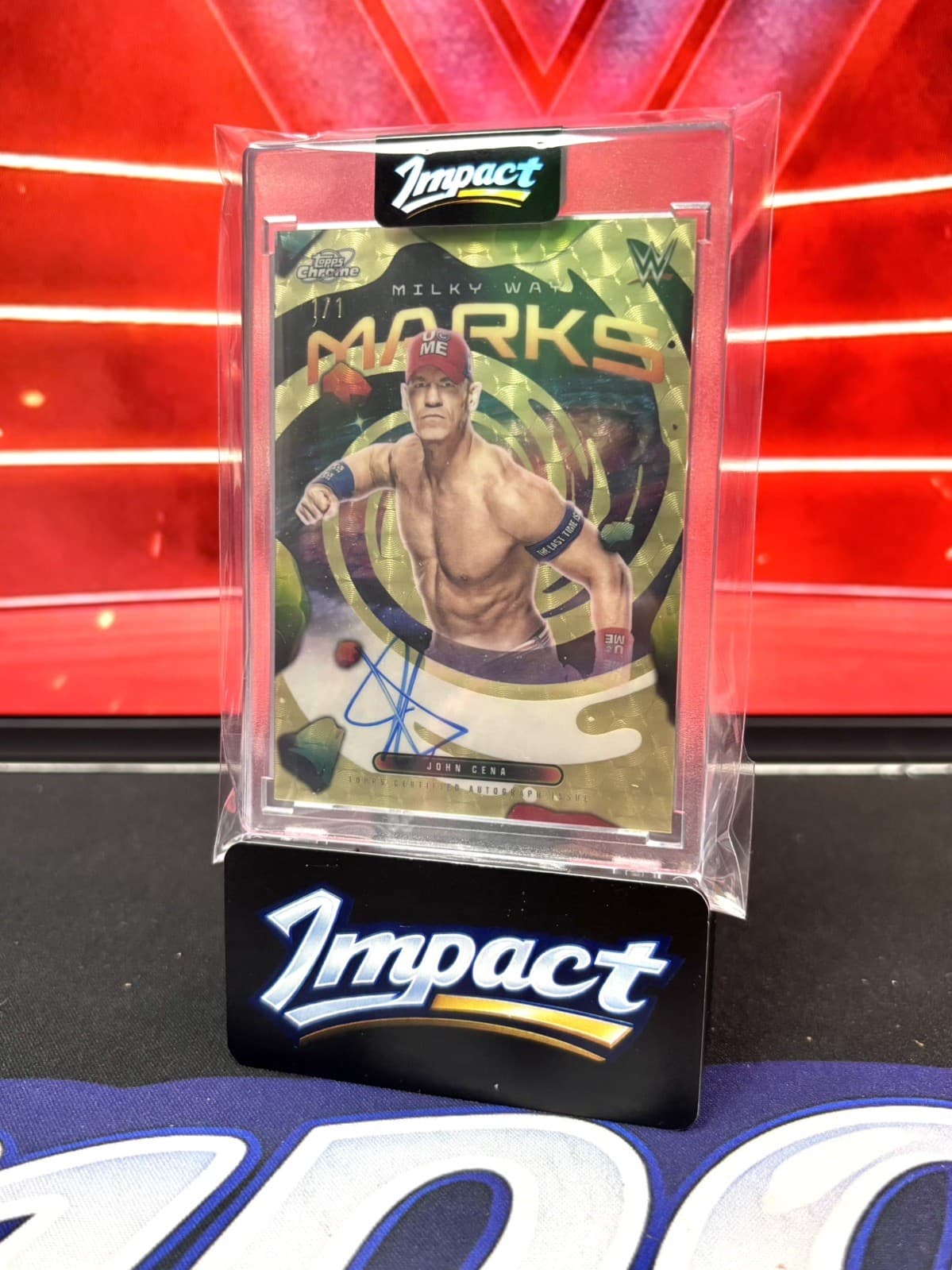 2026 Topps Chrome Cosmic John Cena Milky Way Marks Superfractor Auto 1/1 WWE