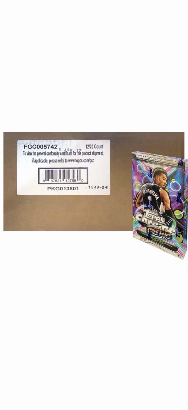 2023-24 Topps Cosmic Chrome Basketball Hobby 12-Box Case factory seal