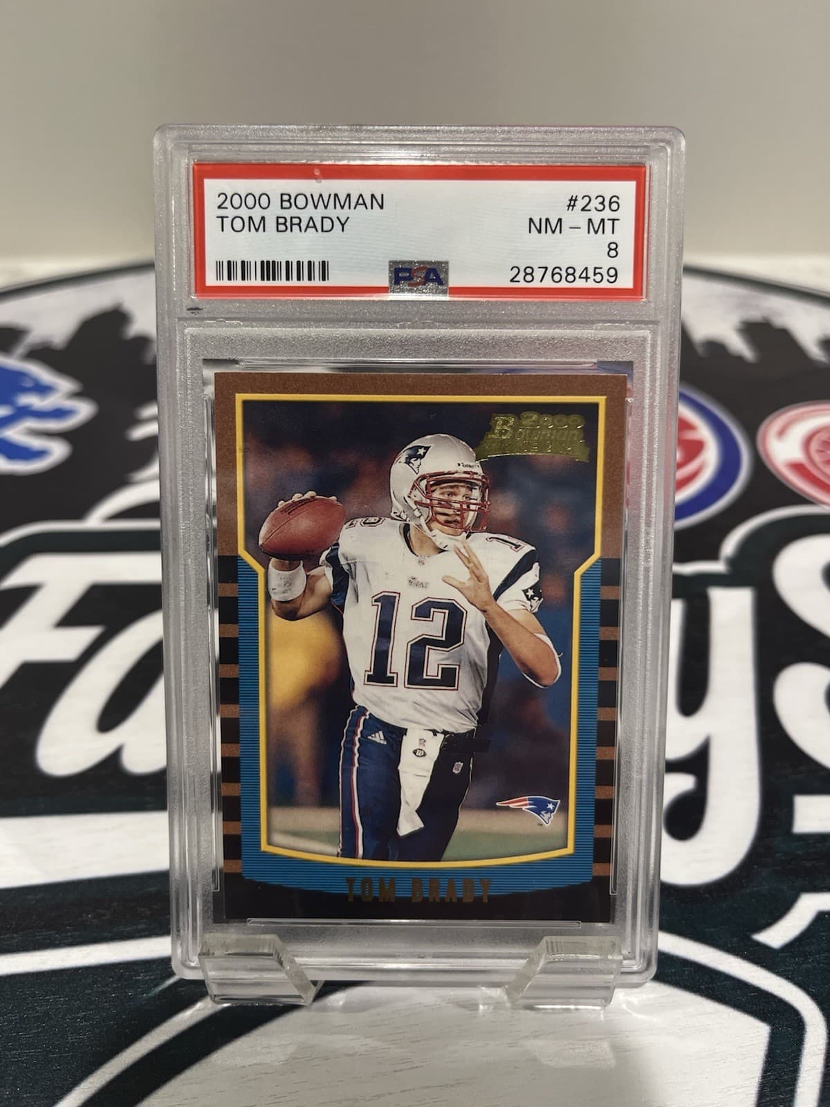 2000 Bowman - Tom Brady #236 (RC) PSA 8