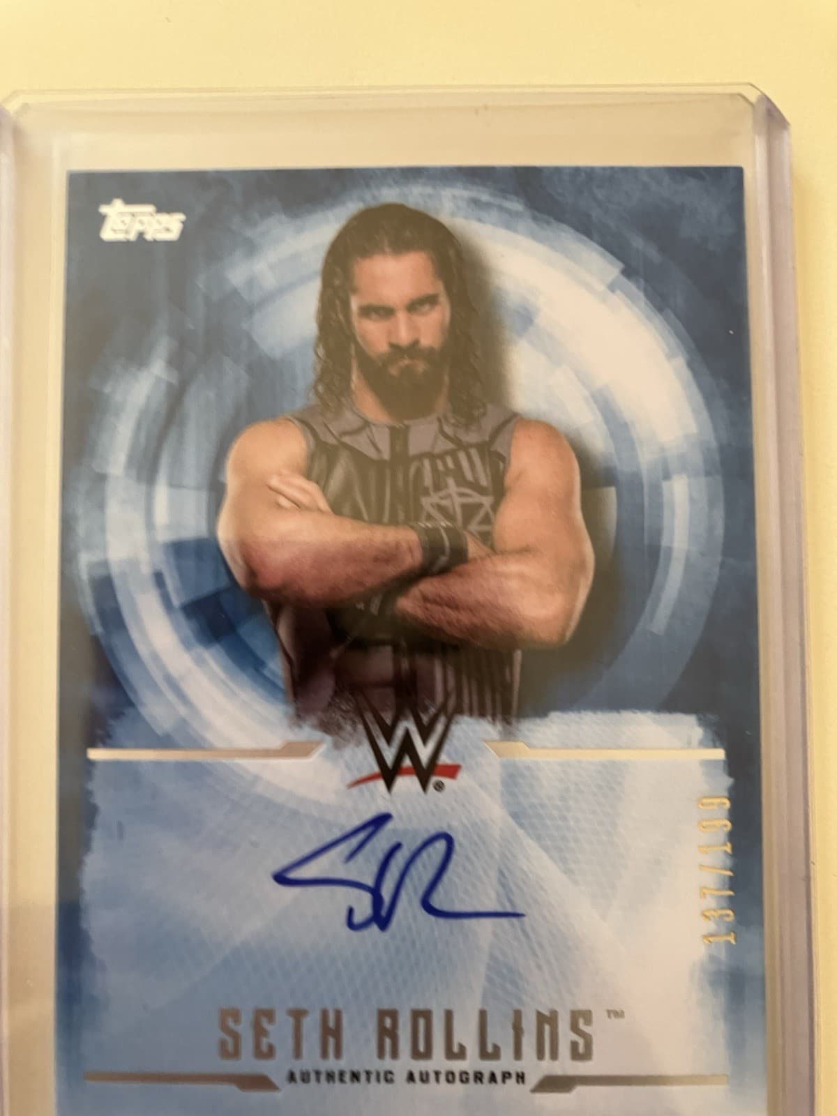 Topps WWE Undisputed Seth Rollins autograph insert UA-SR 2017 wrestling