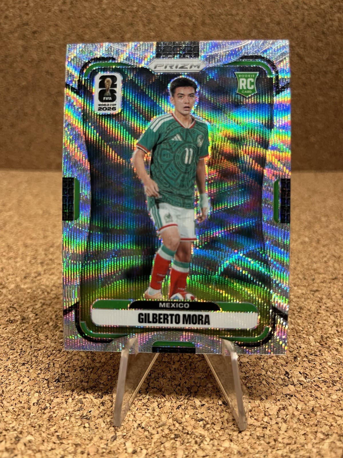 Gilberto Mora 2026 Panini Prizm FIFA World Cup RC Wave Prizm Rookie  Mexico 🔥