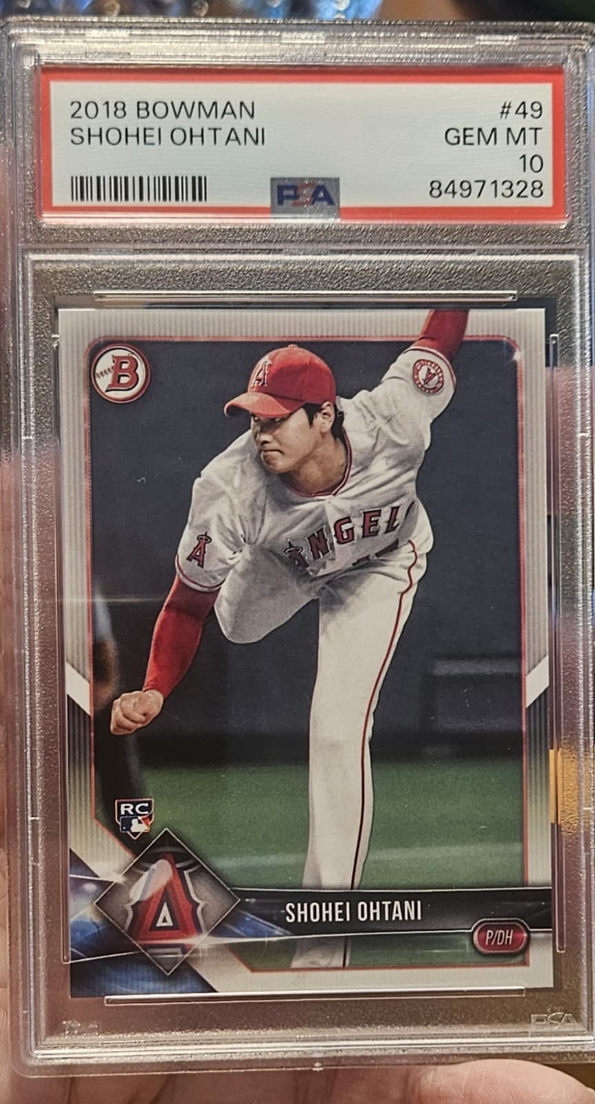2018 Bowman Shohei Ohtani #49 RC PSA 10 GEM MINT LA ANGELS DODGERS WOW !!