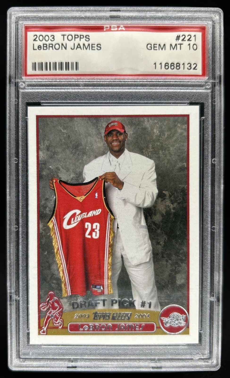 2003-04 Topps LeBron James Rookie RC #221 Cavaliers PSA 10 GEM MINT
