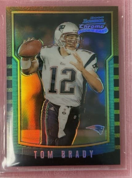 Tom Brady 2000 Bowman Chrome Refractor Rookie RC PSA 9